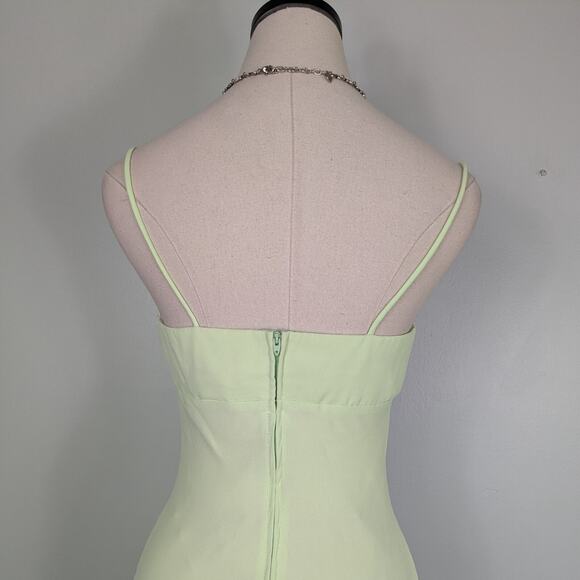 Vintage Morgan Co Prom Dress Maxi Gown 6 Green Fairy Princess 90s Y2K Glam - Picture 10 of 15